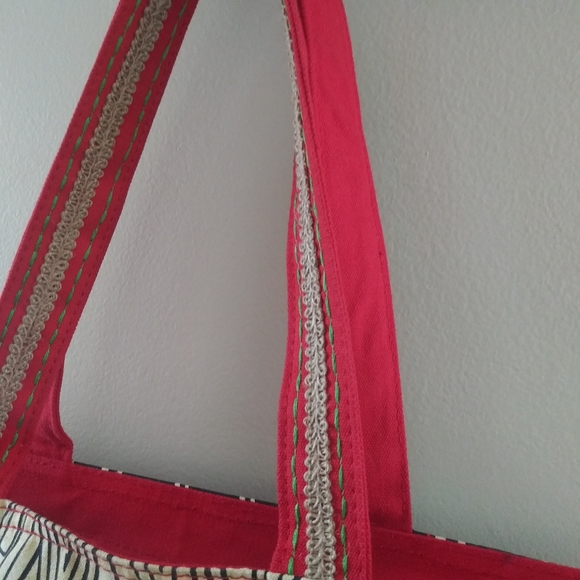 Laurel Burch Cat Print Shoulder & Hand Tote Bag - Picture 6 of 12